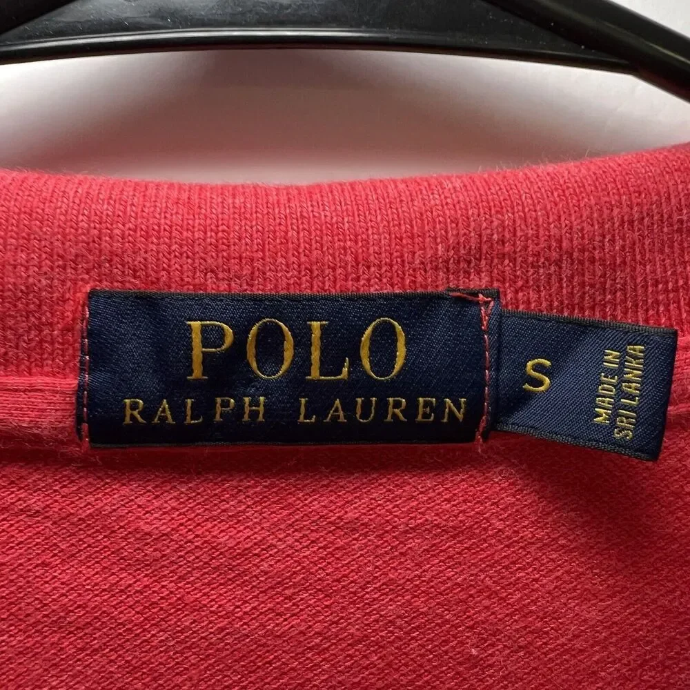 Polo by Ralph Lauren Red Polo Shirt with Blue Logo